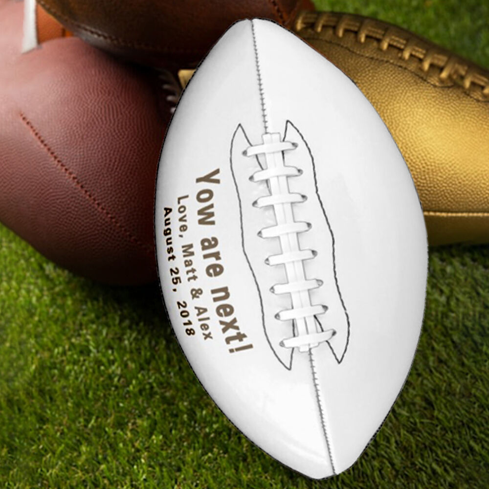 Personalized Football with Name and Other Text as a Gift for the Best Man at the Wedding