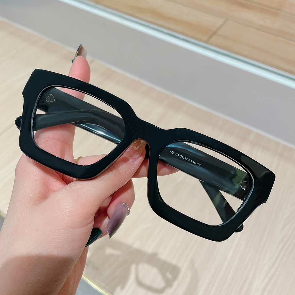 Eugene Square Black Glasses