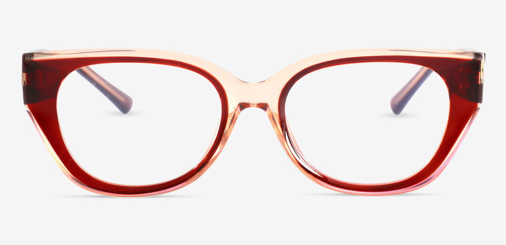 Daisy Red Cat Eye Glasses