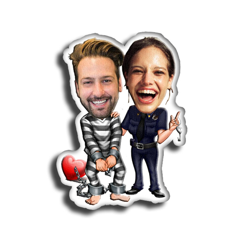 カスタマイズ 3D 顔 イラスト 両面プリント 写真入れ 抱き枕 クッション