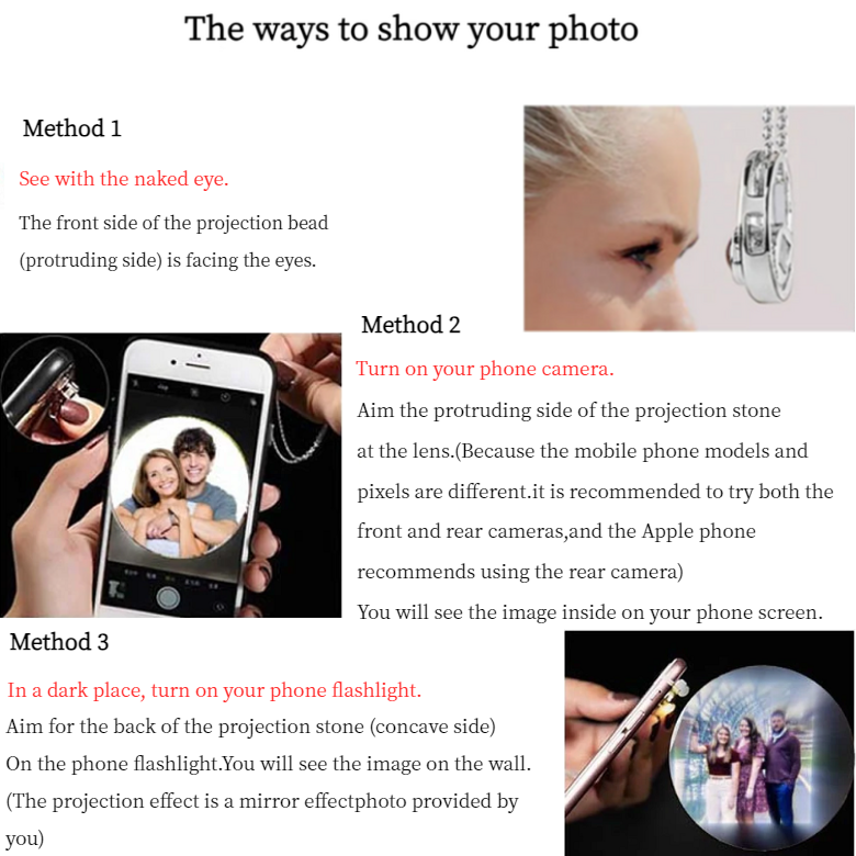 Custom Photo Projection Bracelet for Most Precious Moments