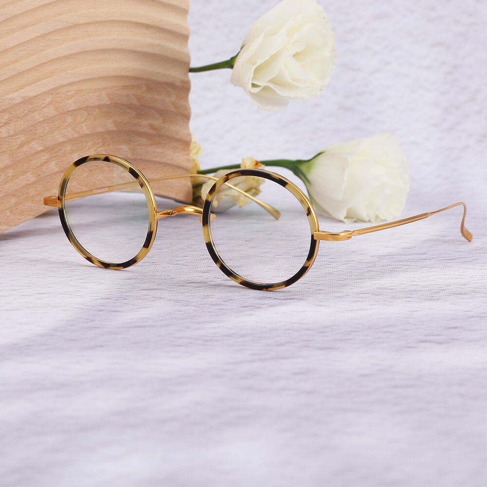 Gail Round Yellow Glasses