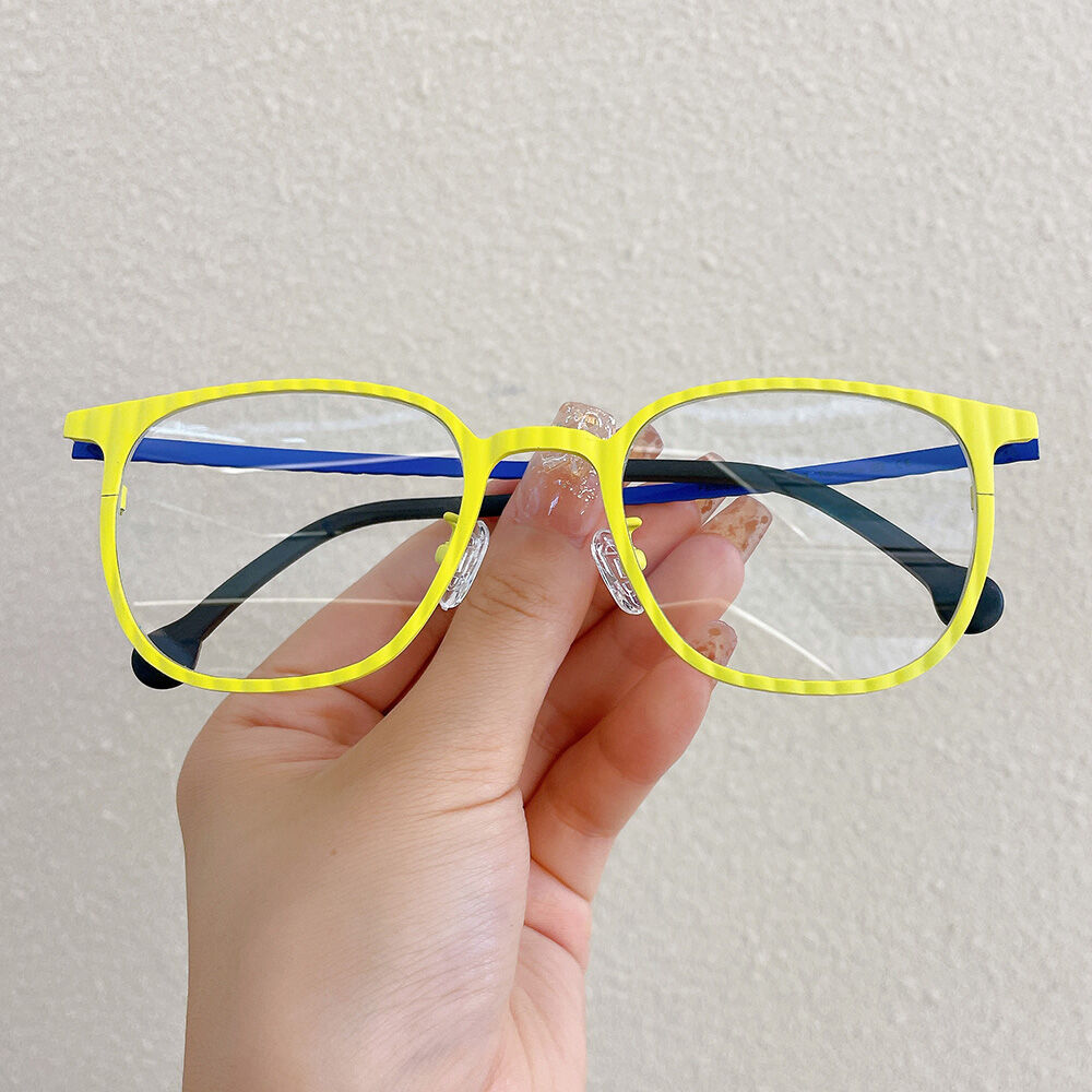 Chade Quadratische Gelbe Brille