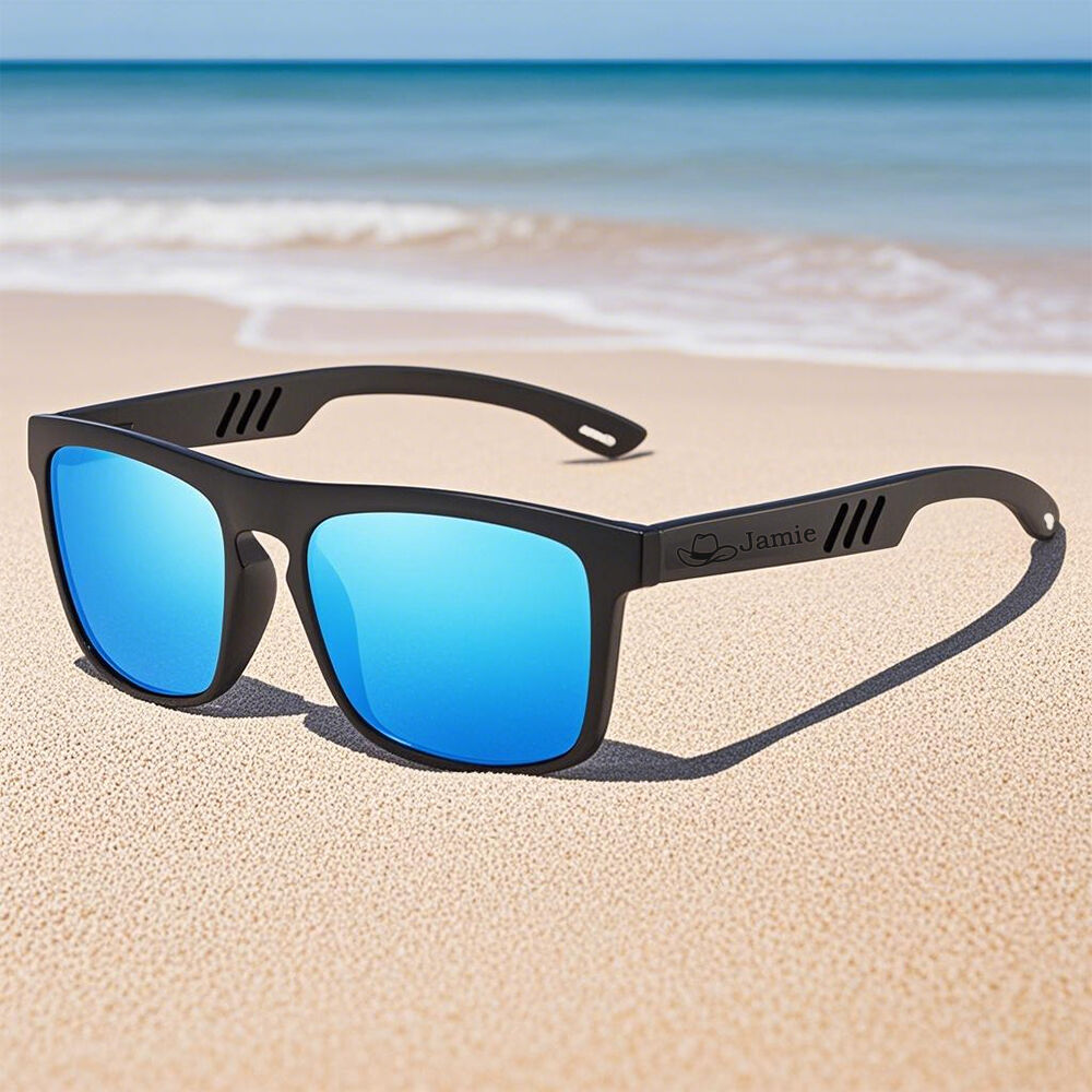 Personalized Sunglasses Engraved Name Tropical Vacation Gift for Friends