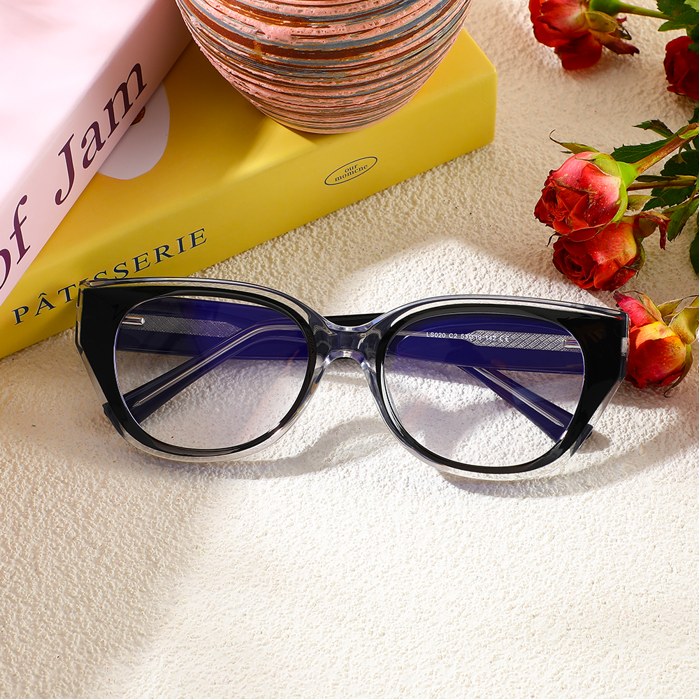 Daisy Cat Eye Schwarze Klare Brille