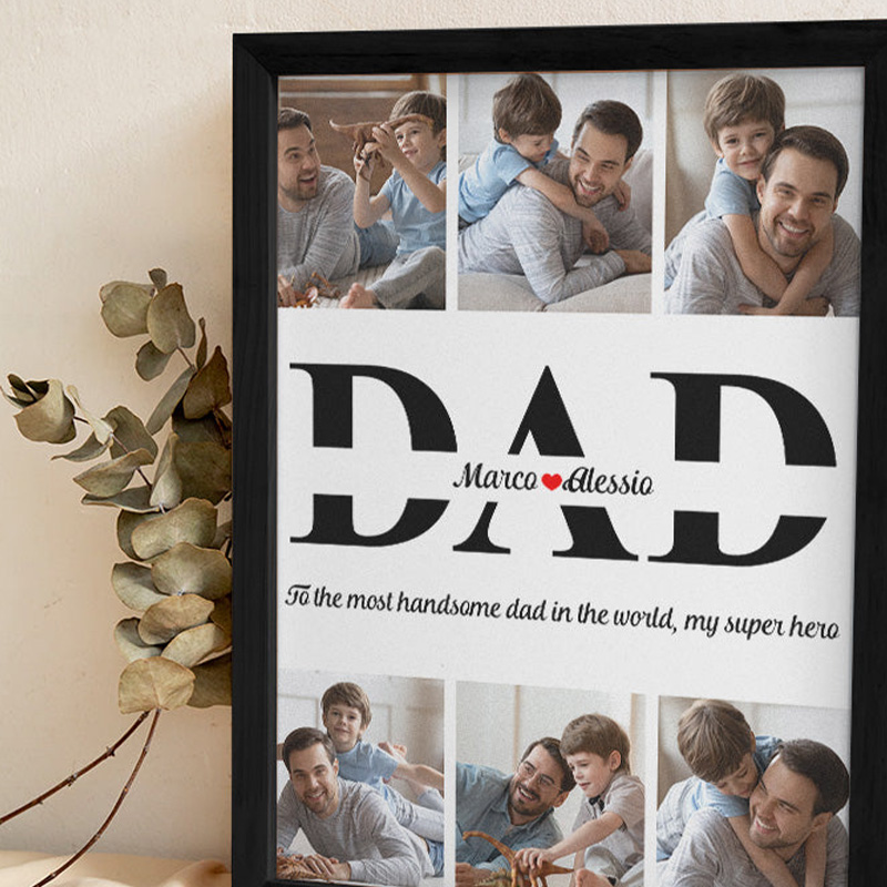Personalized Photo Frame Warming Father's Day Gift