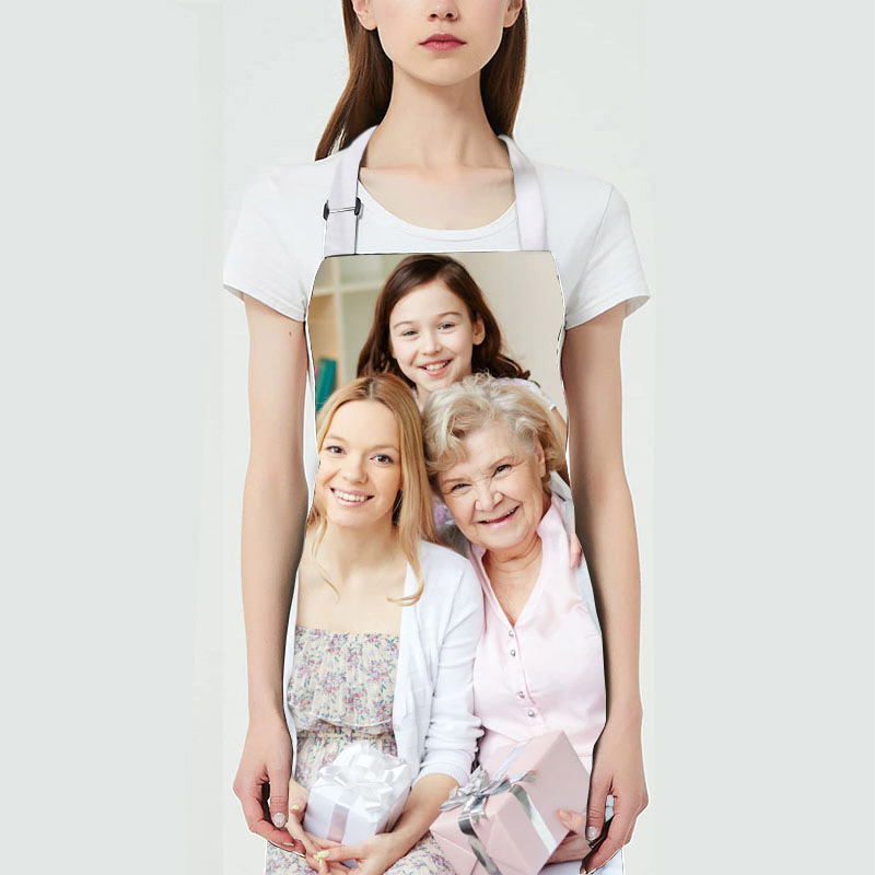 カスタマイズ 写真入り エプロン 男女兼用