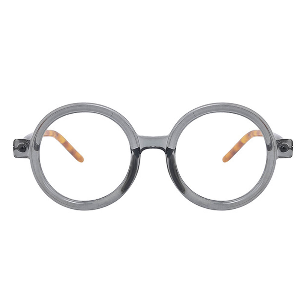 Ice Cream Round Gray Glasses