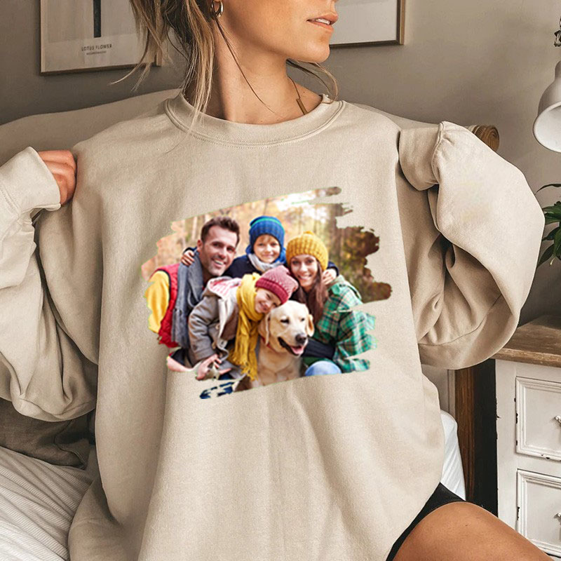 オリジナル 写真入れ スウェット トレーナー