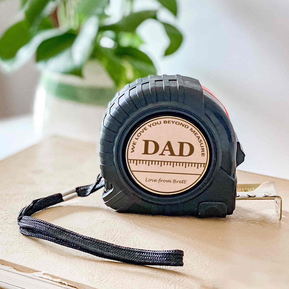 Customizable Tape Measure with Child’s Name as a Father’s Day Gift for Dad