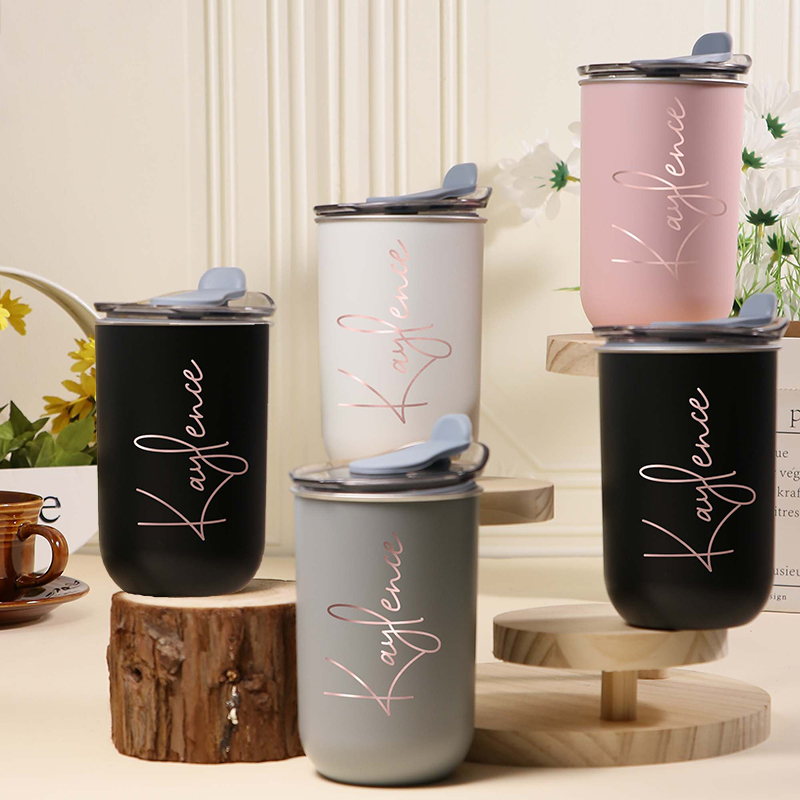 Personalized Name Wine Tumbler With Lid Stylish Present for Bestie