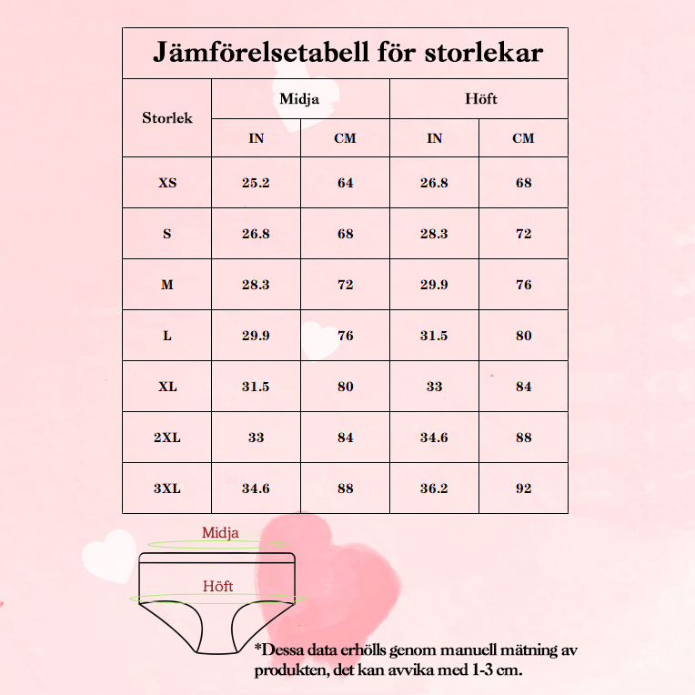 Personlig bild damunderkläder "Kärlek" ord design söt Alla hjärtans dag gåva