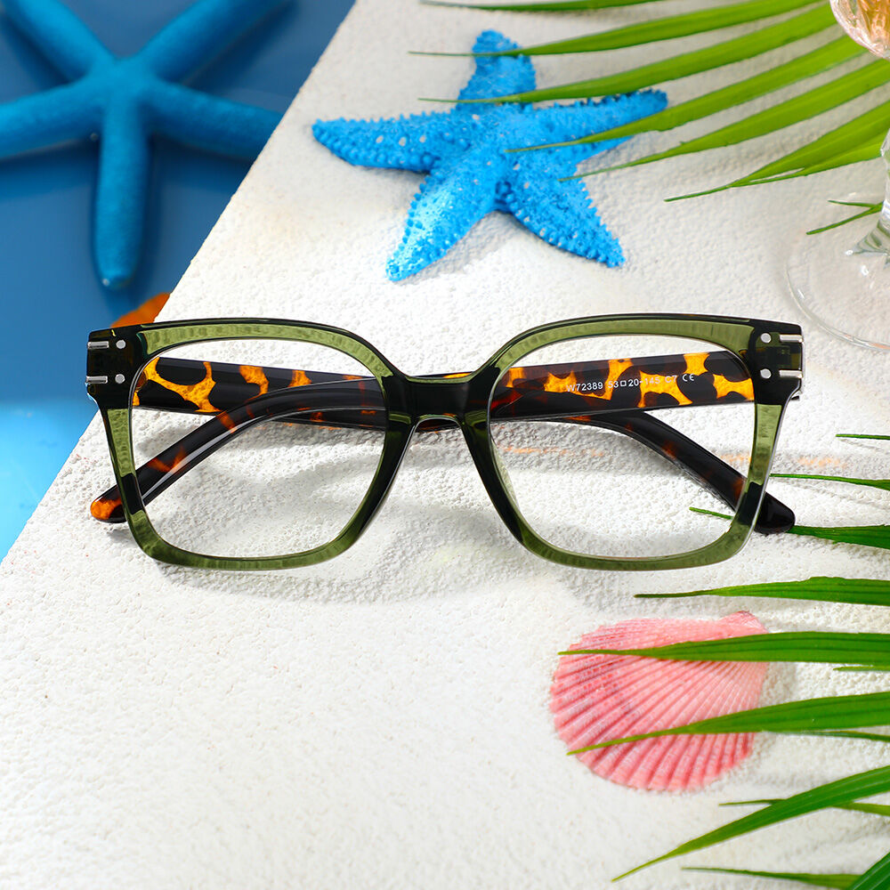 Occhiali da Vista Sharon Quadrato Verde