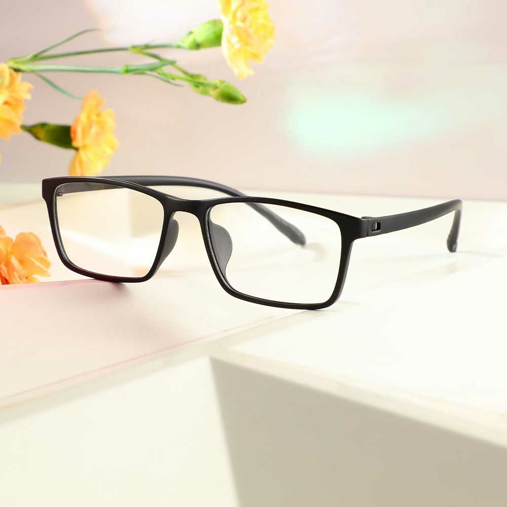 Madison Rectangle Black Glasses