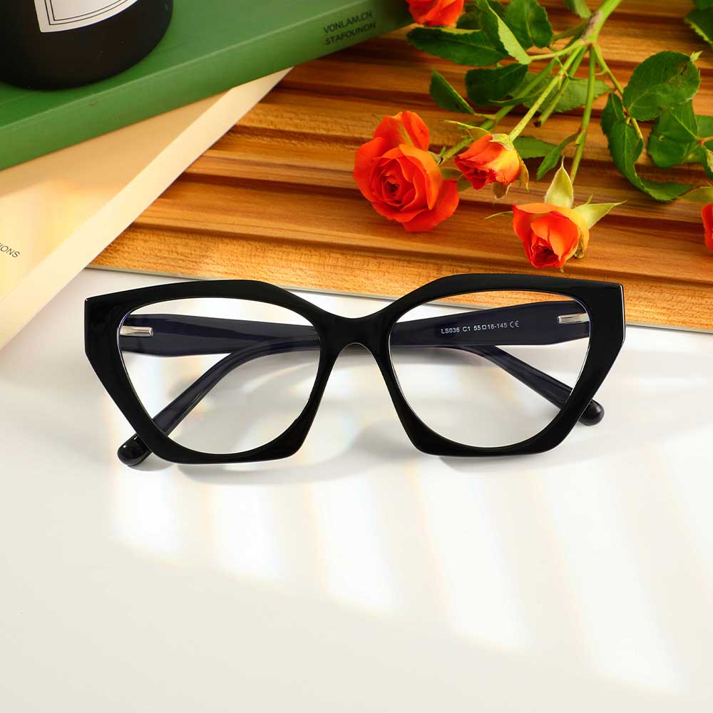 Lunettes de Vue Nathaniei Cat Eye Noir 