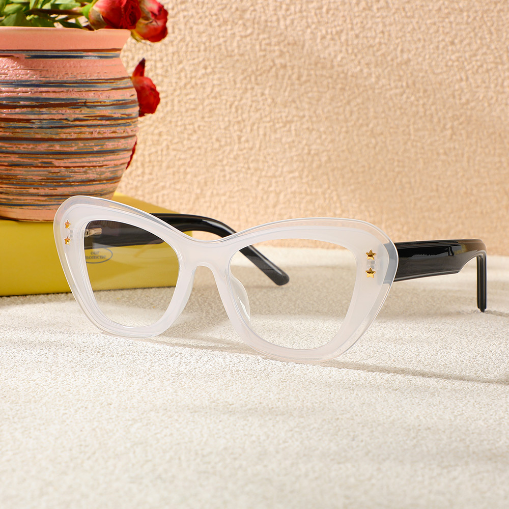 Sally Cat Eye Weiße Brille
