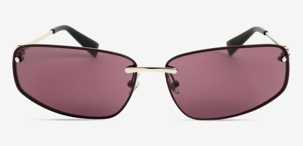Elias Silver Rectangle Sunglasses