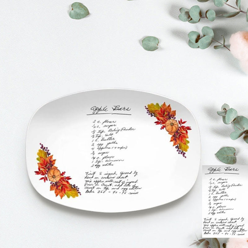 カスタマイズ 手書き 写真 皿 プレート 食器