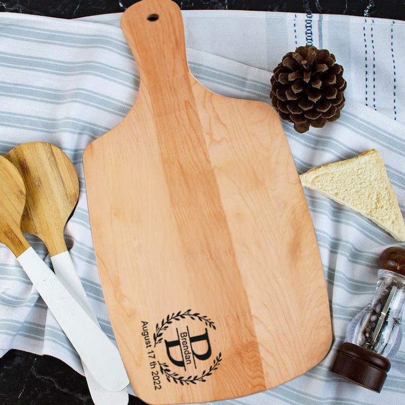 Personalized Name And Date Charcuterie Board with Garland for Best Person