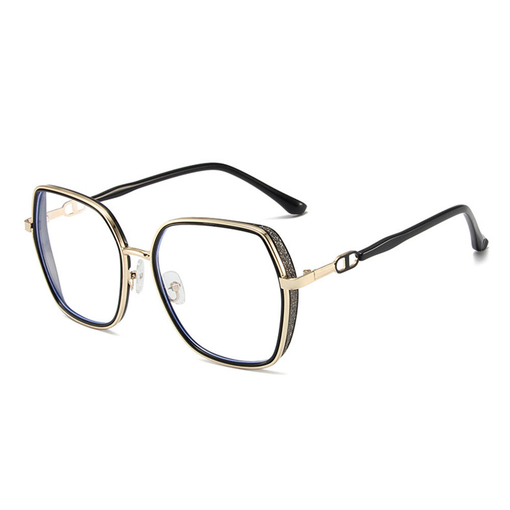 Oliver Geometric Black Glasses