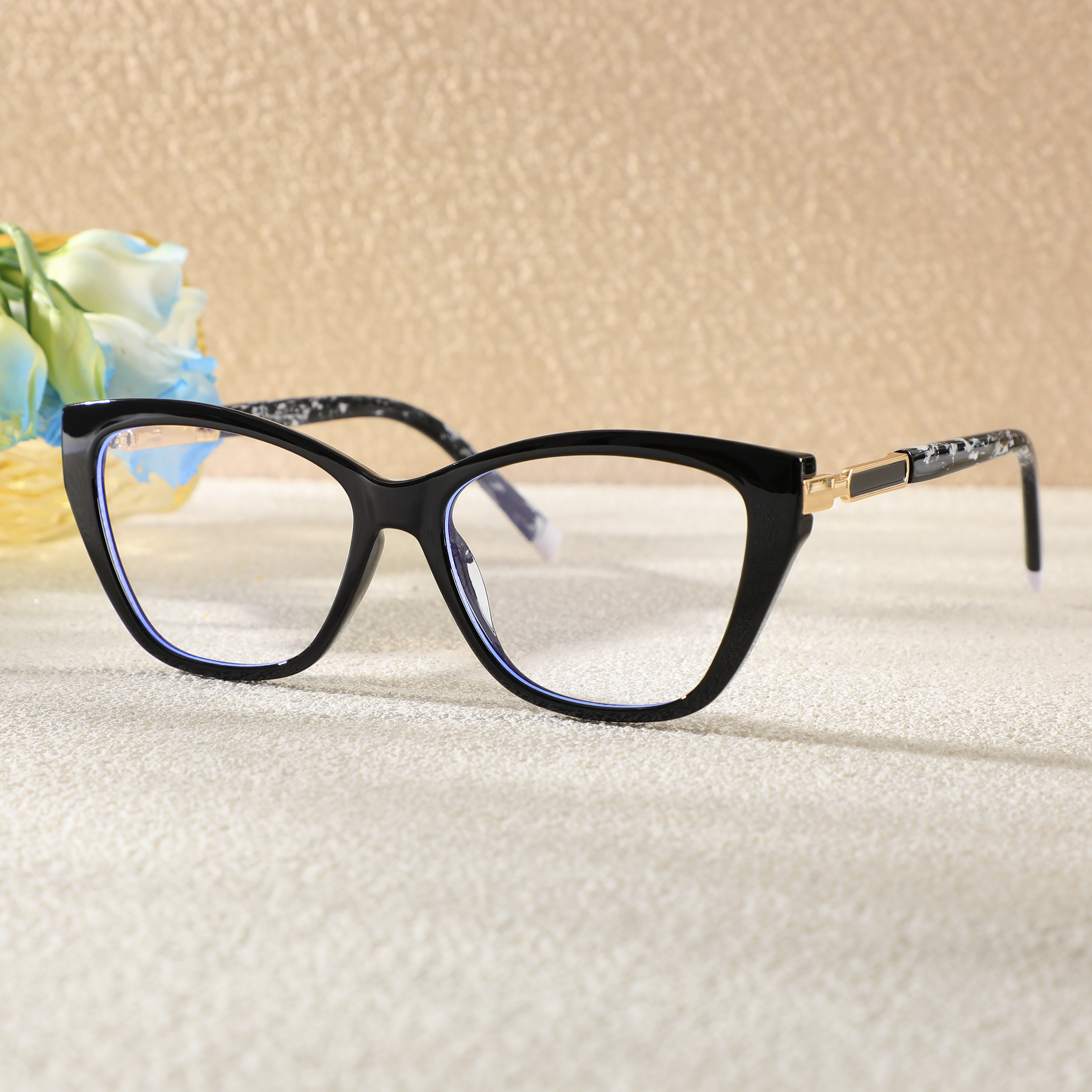 Occhiali da Vista Colclough Cat Eye Nero 