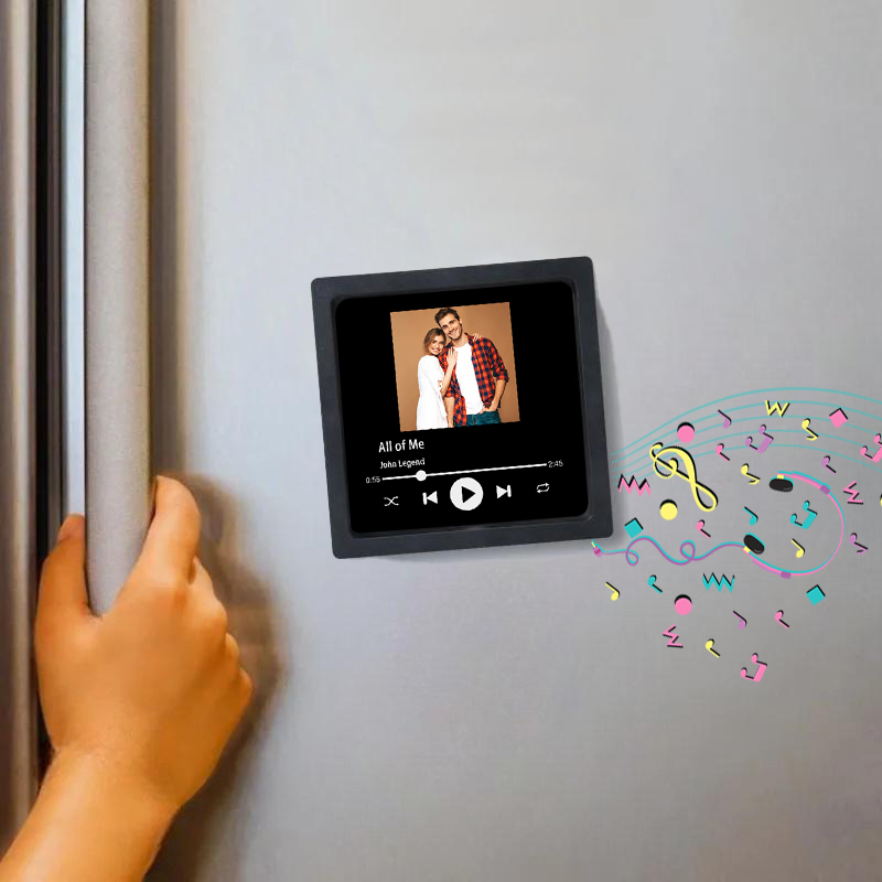 Spersonalizowany muzyczny magnes na lodówkę z własnym zdjęciem Prosty prezent dla ukochanej osoby