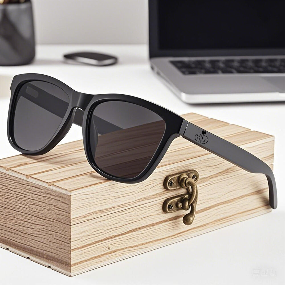 Personalized Wooden Sunglasses with Custom Initials Valentine's Day Gift for Boyfriend