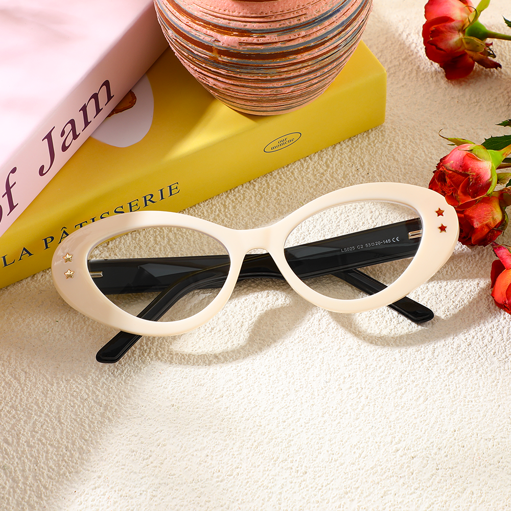 Lunettes de Vue Beck Cat Eye Blanche 