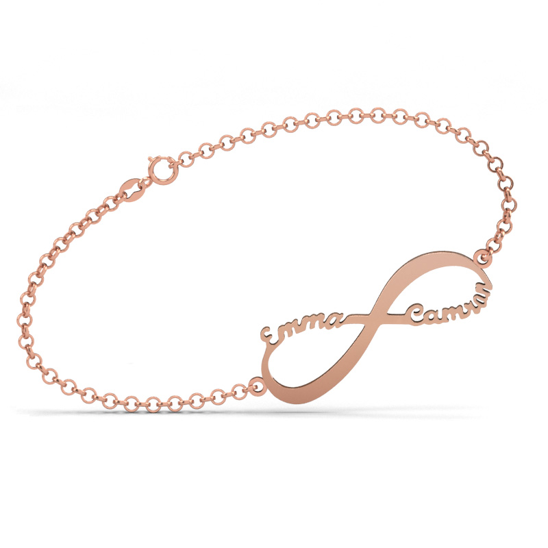インフィニティ 刻印 ネックレス シンプル オーダーメイド