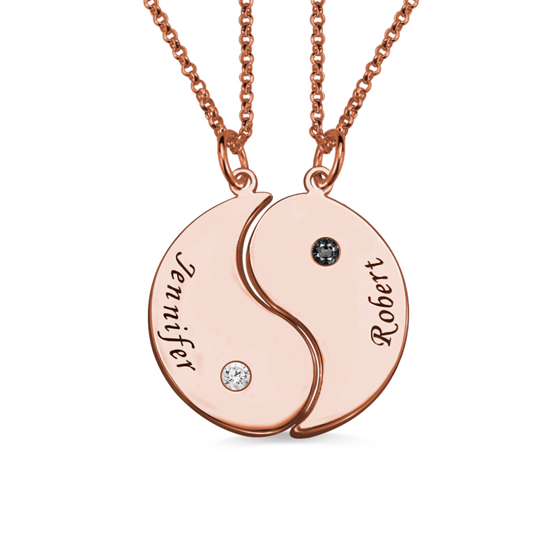 ネーム 誕生石 ペア ネックレス