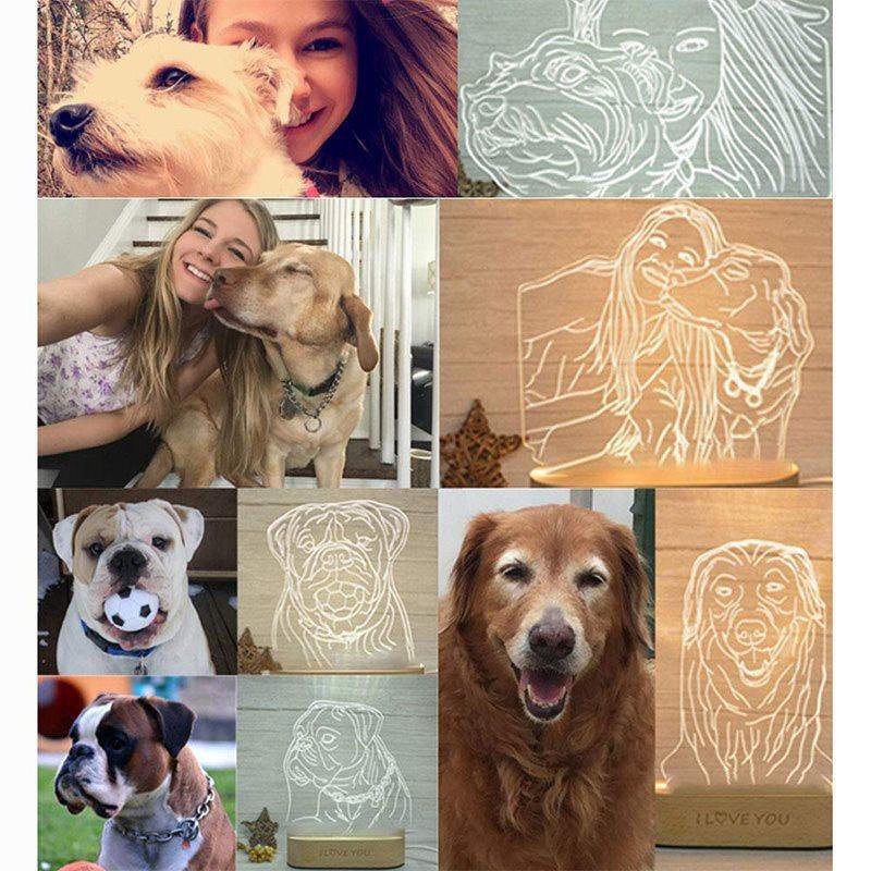 Custom 3D Photo Lamp-Gift For Lover