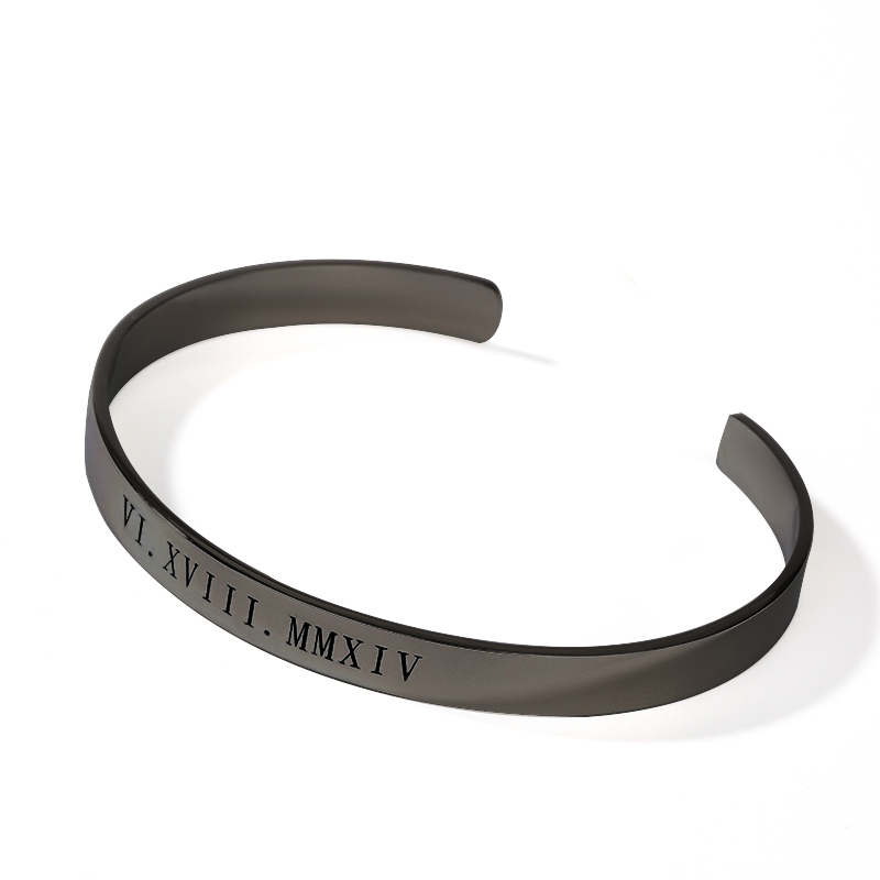 シンプル メッセージ ネーム 刻印 バングル