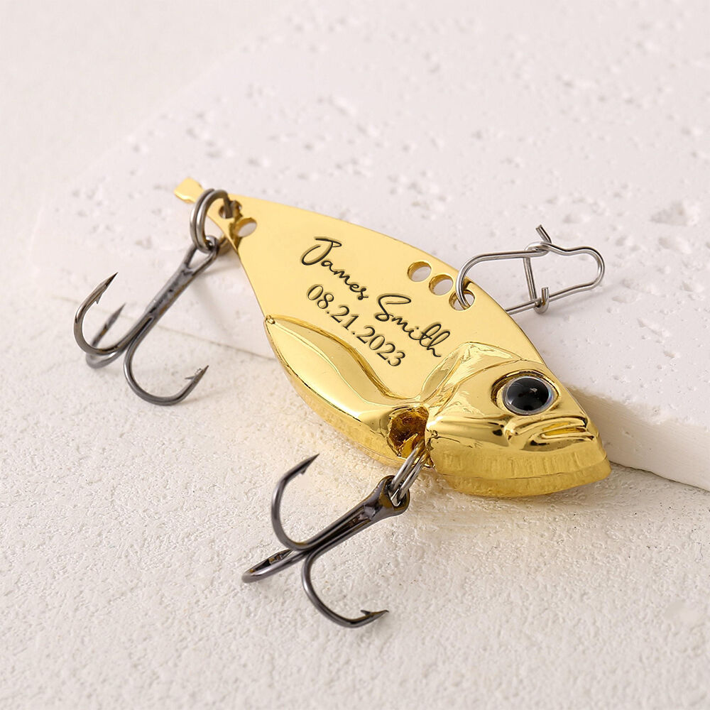 Personalized Fishing Lures with Name and Date Engraving Lure Gift for Fishing Enthusiasts