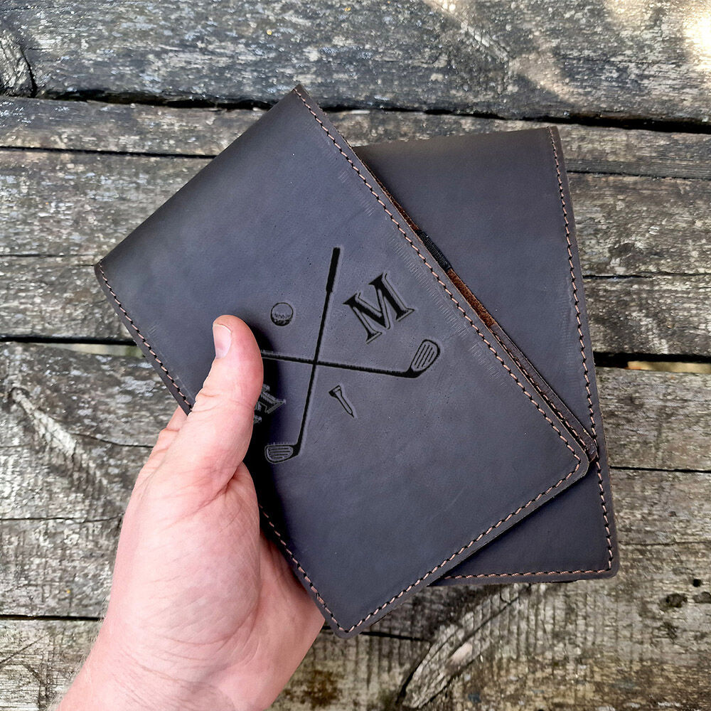 Personalized Golf Scorecard Holder & Yardage Book Cover for Husband