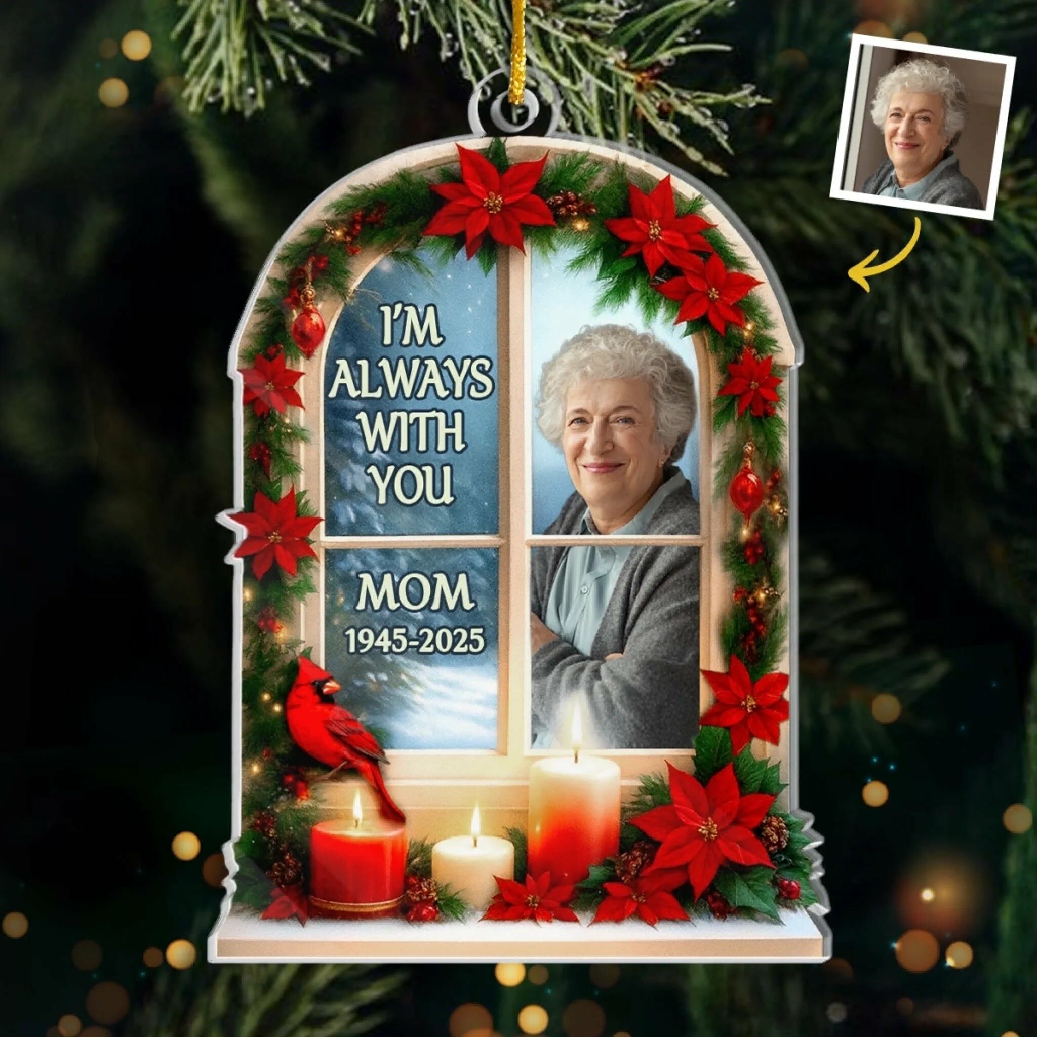 Personalized Window Hangings with Custom Photos for Loved Ones