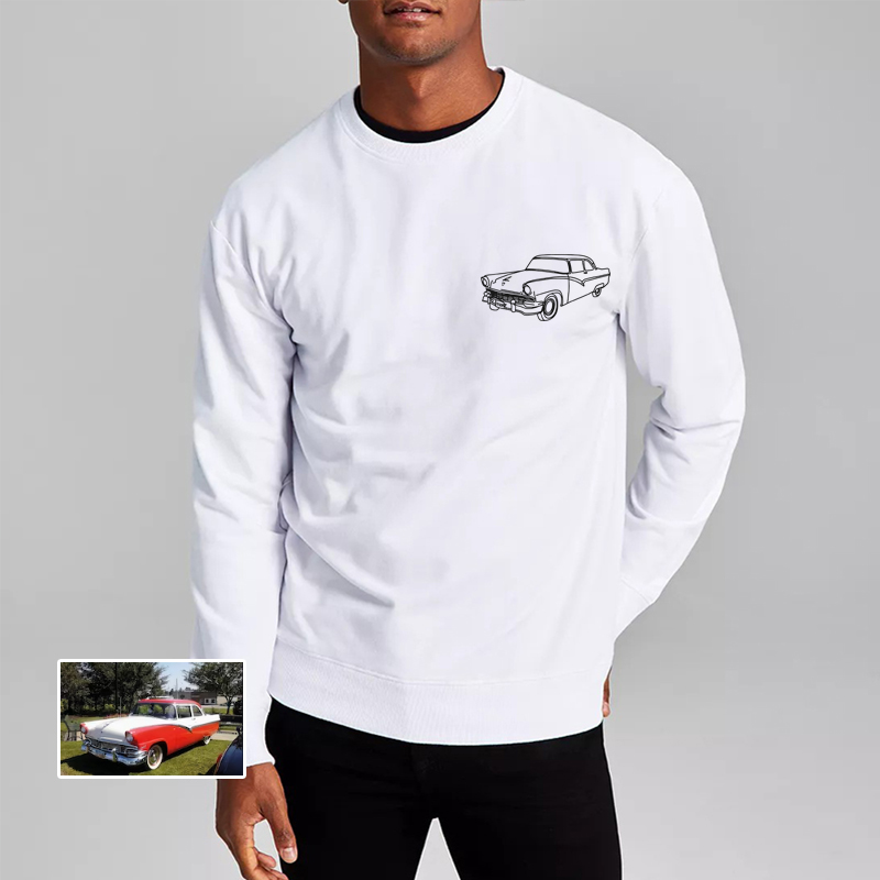 Felpa personalizzata con foto personalizzata Regalo cool per la festa del papà