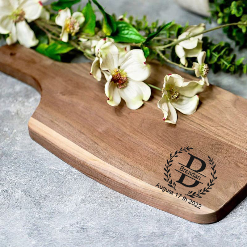 Personalized Name And Date Charcuterie Board with Garland for Best Person