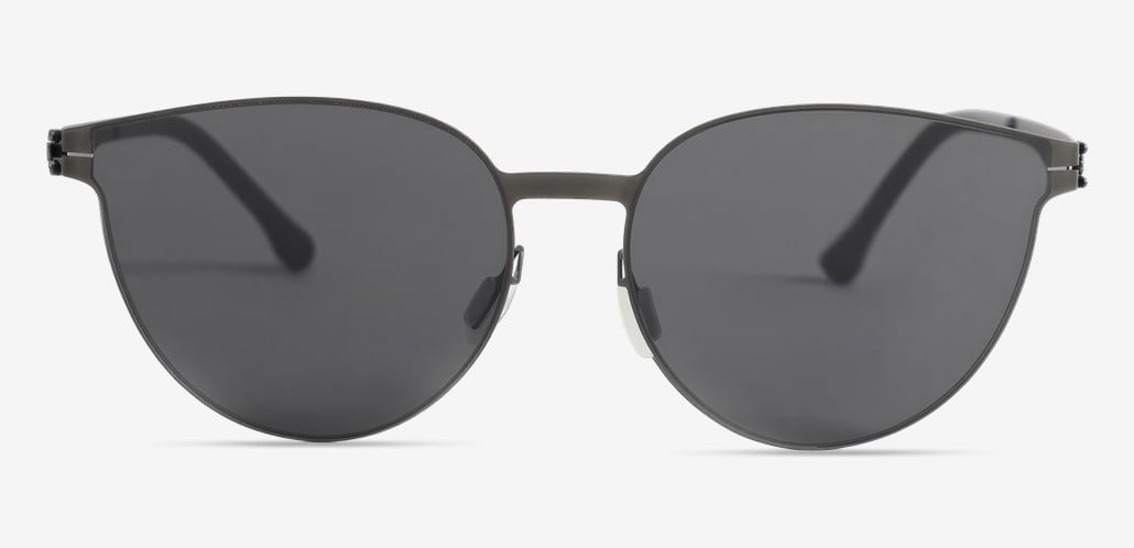 Ruskin Gray Round Sunglasses