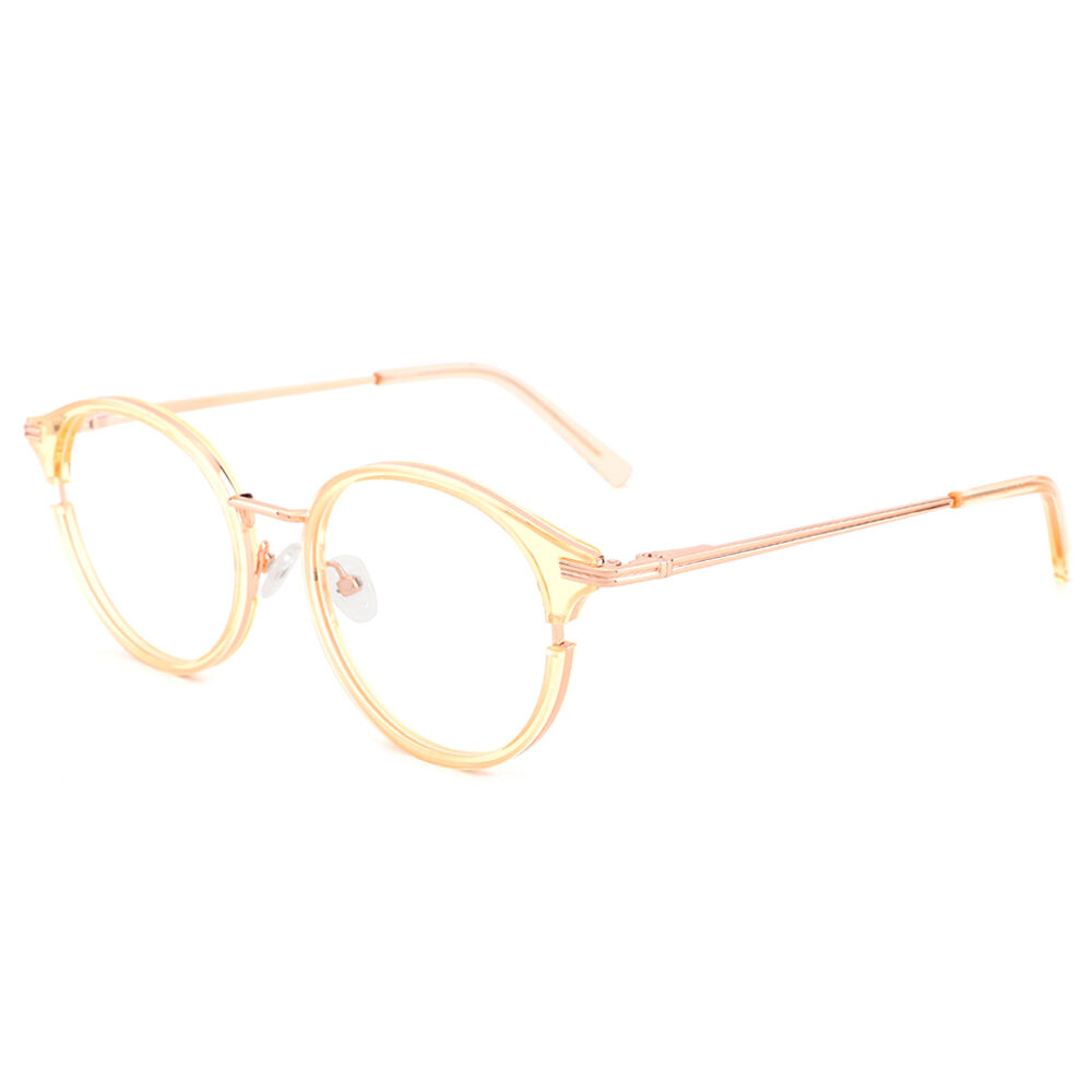 Honey Baby Round Yellow Glasses