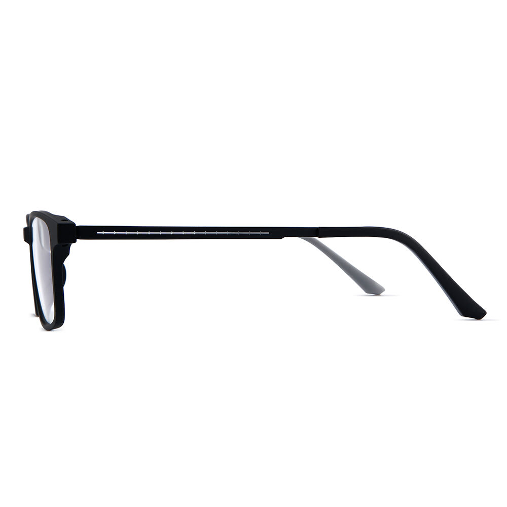 Salome Rectangle Black Grey Glasses