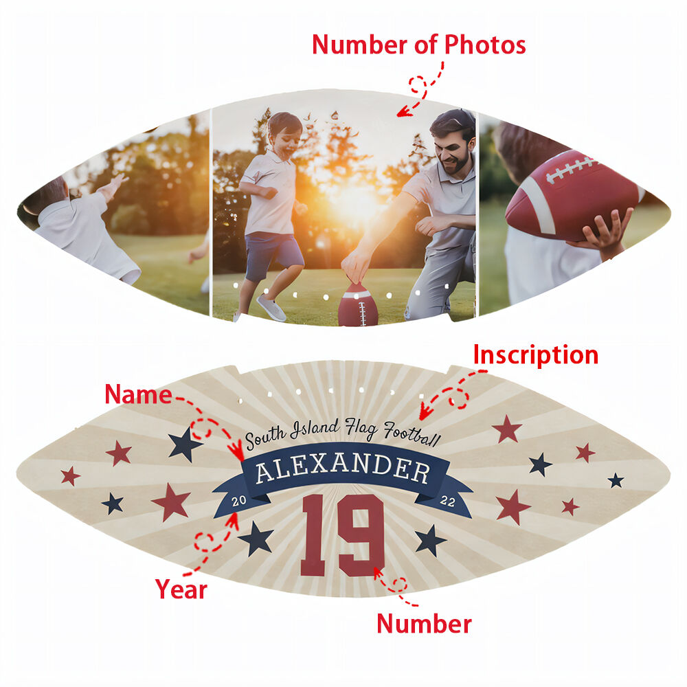 Customized Footballs Can Be Added with Photos as Birthday Gifts for Kids