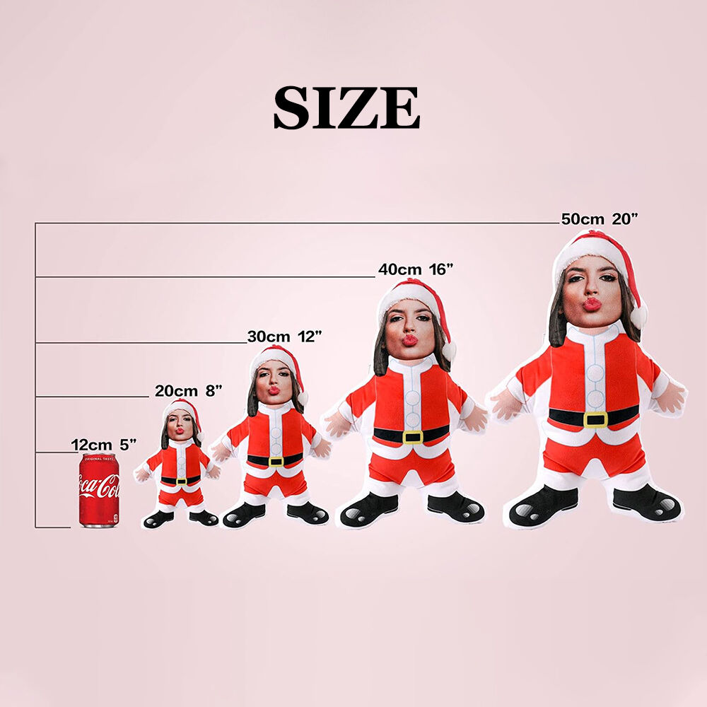 Coussin Oreiller personnalisé Père Noël sexy Cadeau amusant