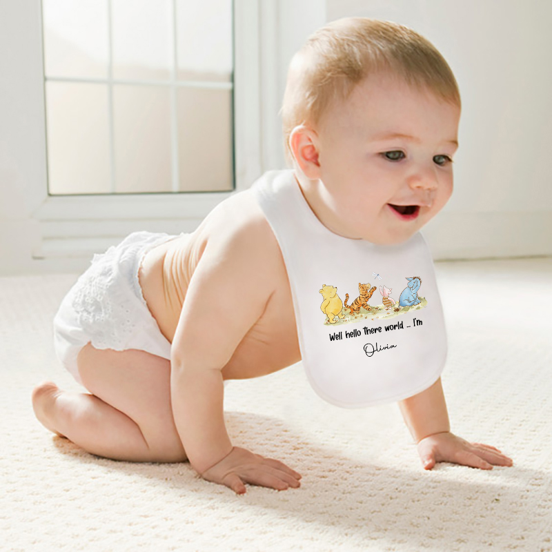 Gepersonaliseerde slabbetjes met naam Interessant cadeau voor kinderen