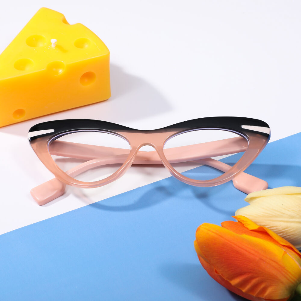 Emma Cat Eye Orange Glasses