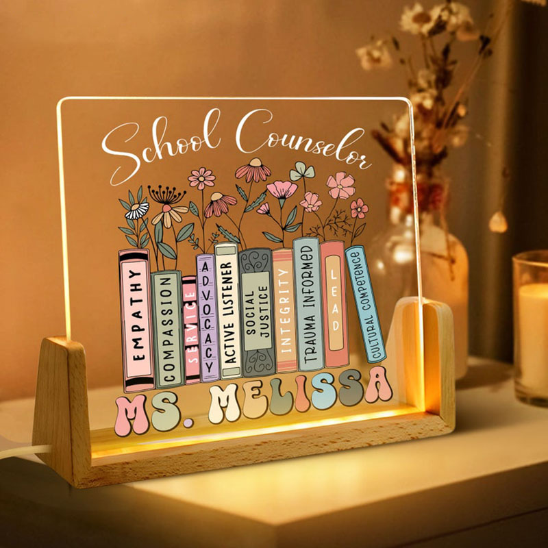 名入れ デスクランプ アクリル カスタマイズ