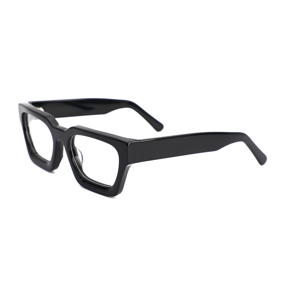 Eugene Square Black Glasses