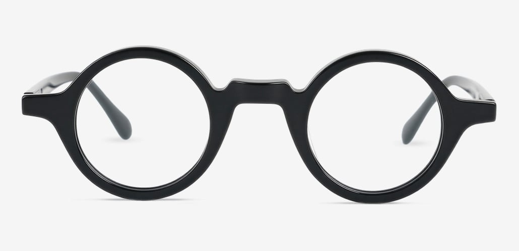 Emily Black Round Glasses