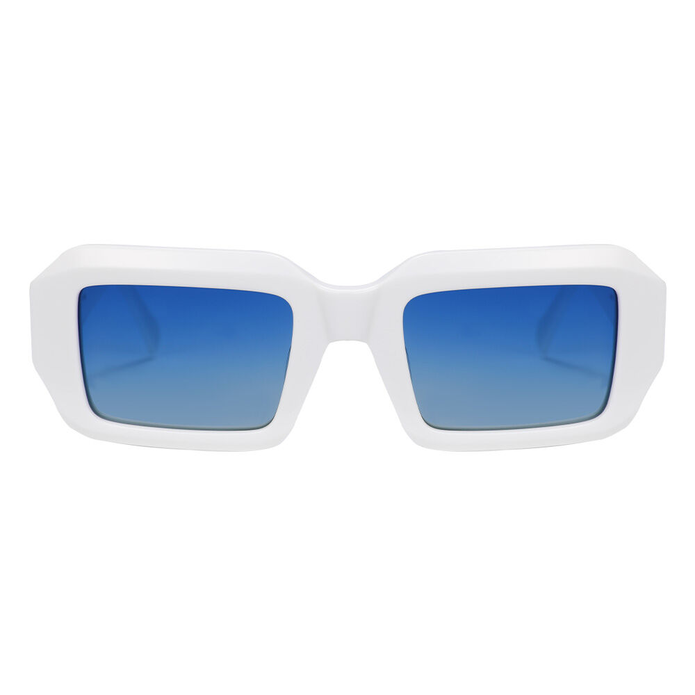 Lunettes de Soleil Drift Rectangle Blanc