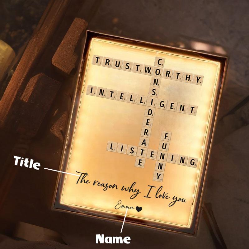 メッセージ スクラブル ミラー クリエイティブ ナイトライト ランプ オリジナル