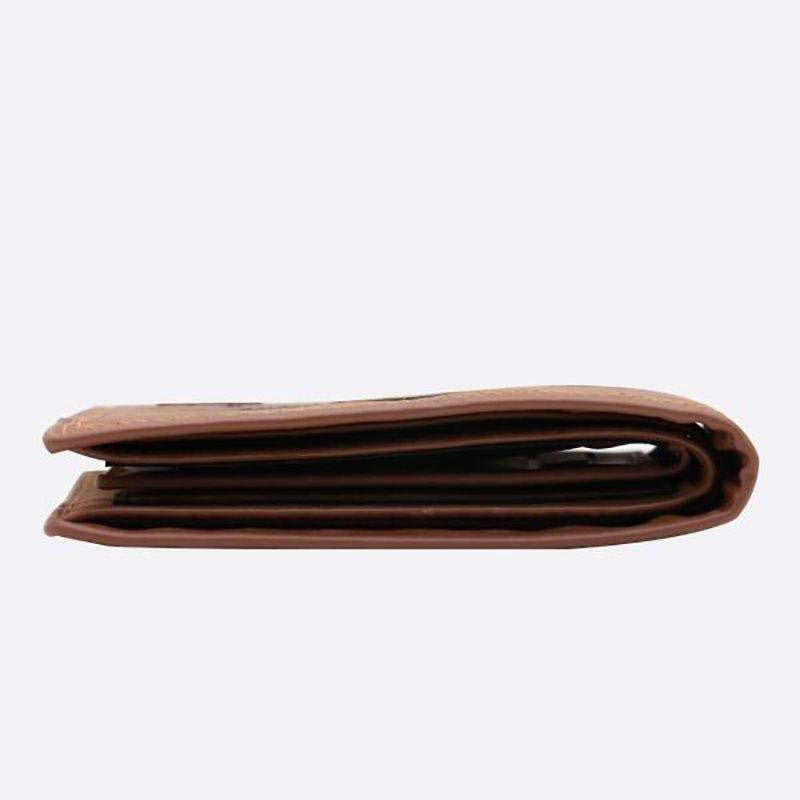 Vintage Men's Wallet With Three Doors In Soft Brown Leather